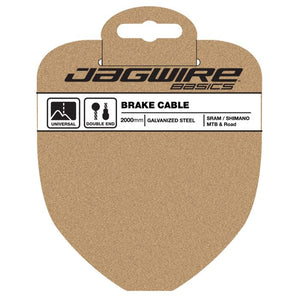 Jagwire mountain road brake cable - basics galvanized - 1.6x2000mm - sram shimano mtb road