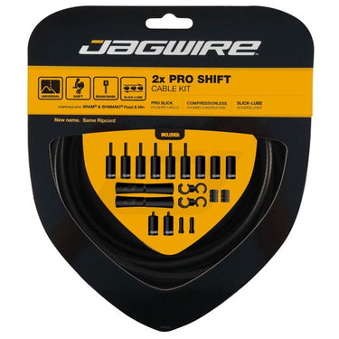 Jagwire pro shift 2-speed shift cable set | stealth black