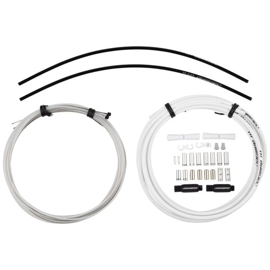Jagwire 2x elite sealed shift kit - white