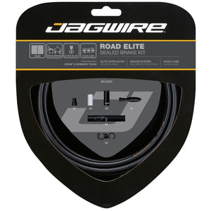 Jagwire road elite sealed brake kit - stealth black