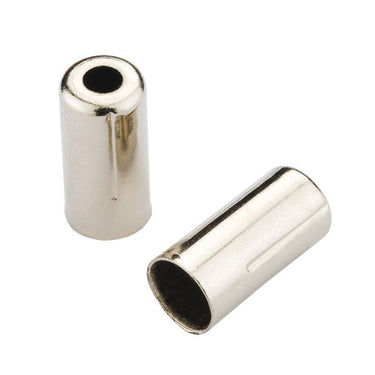 Jagwire end caps open - 5mm brake (crimp) - brass (1000pcs) - chrome