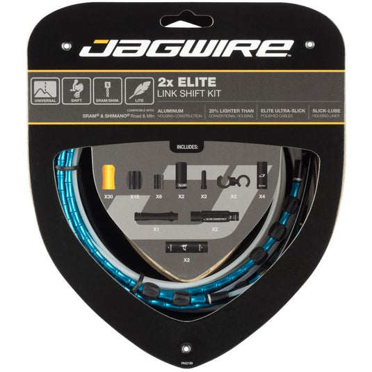 Jagwire 2x elite link shift kit - blue