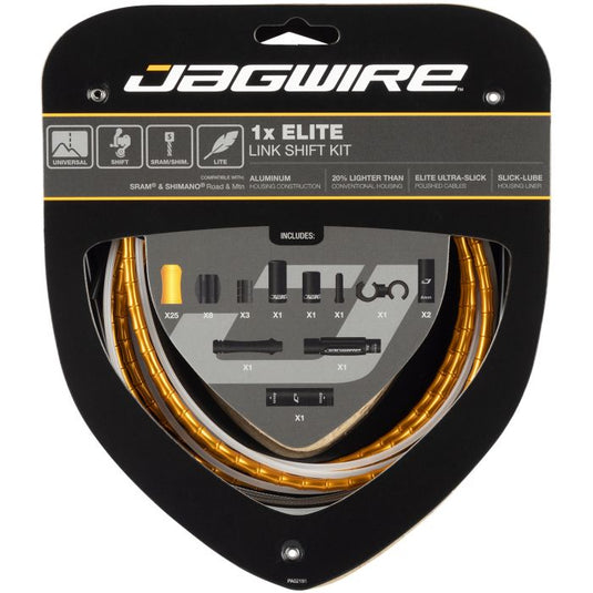 Jagwire 1x elite link shift kit - gold