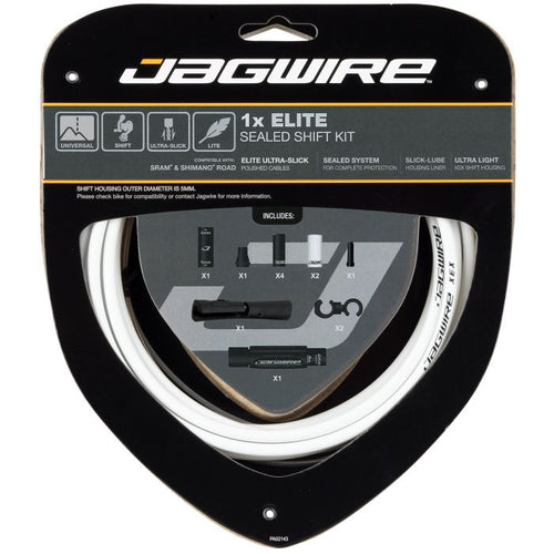 Jagwire 1x elite sealed shift kit - white