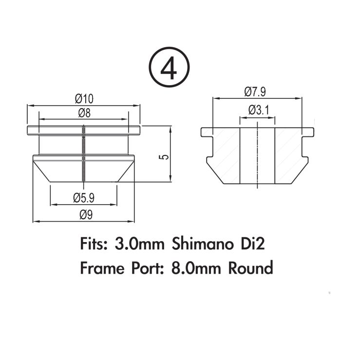 Load image into Gallery viewer, Jagwire frame plug pack - 4mm derailleur housing (2mm frame) (10pcs)
