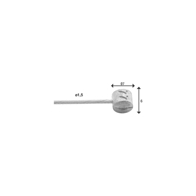 Load image into Gallery viewer, Elvedes Rem binnenkabel 2250mm T-nippel 6427RVS-49
