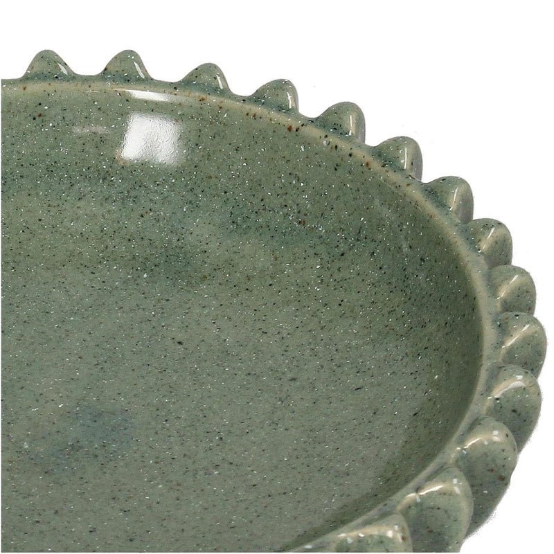 Afbeelding laden in galerijviewer, Kersten schaal keramiek green 20x20x5.5cm
