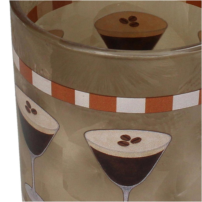Afbeelding laden in galerijviewer, Kersten theelichthouder espresso martini glas beige 10x10x12.5cm

