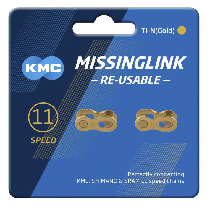 Afbeelding laden in galerijviewer, KMC MISSING LINK 11R Ti-N Gold 5.2mm - Zilver
