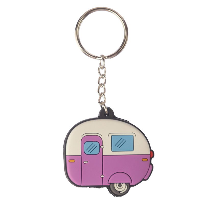 Load image into Gallery viewer, Home is where you park it caravan pvc sleutellabel sleutelhanger
