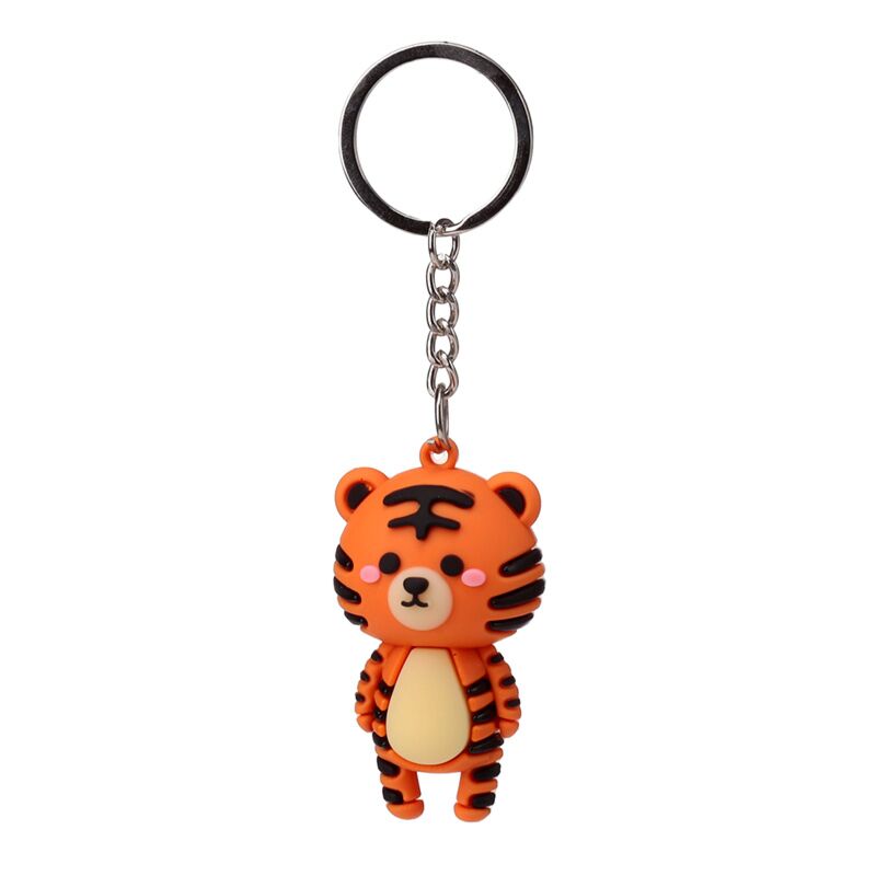 Load image into Gallery viewer, Alfie de tijger adoramals 3d pvc sleutelhanger

