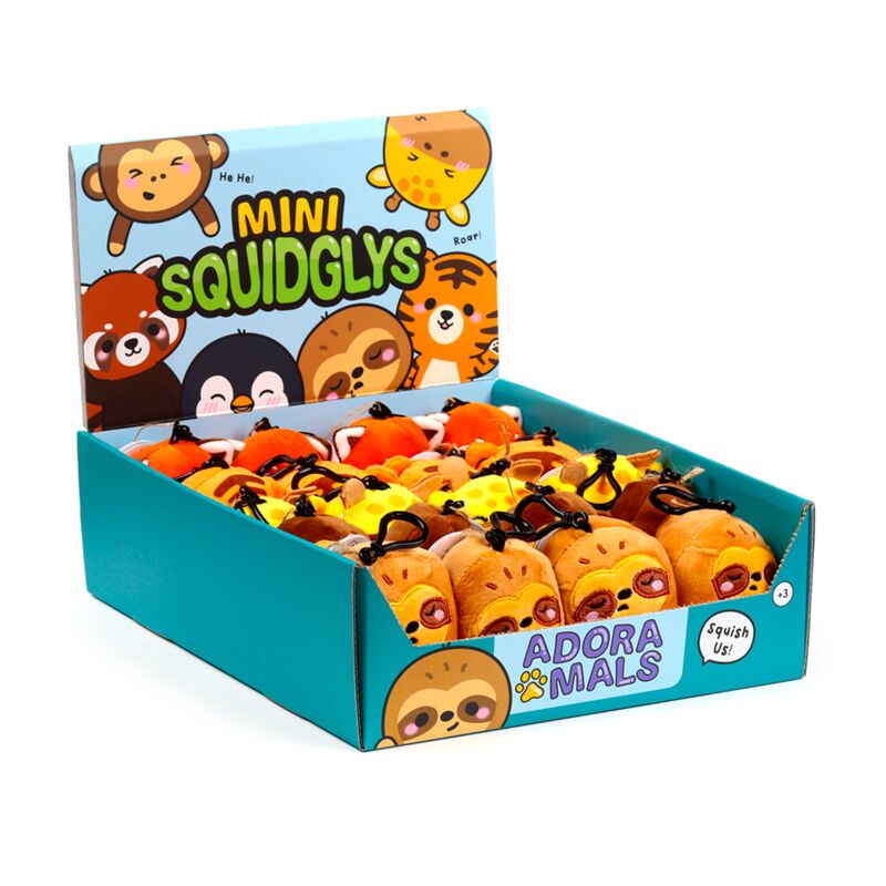 Load image into Gallery viewer, Squidglys zoo pluche sleutelhanger
