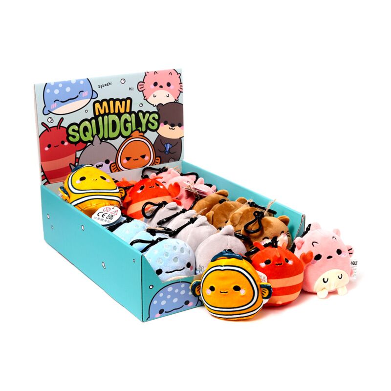 Load image into Gallery viewer, Squidglys adoramals zeeleven pluche sleutelhanger

