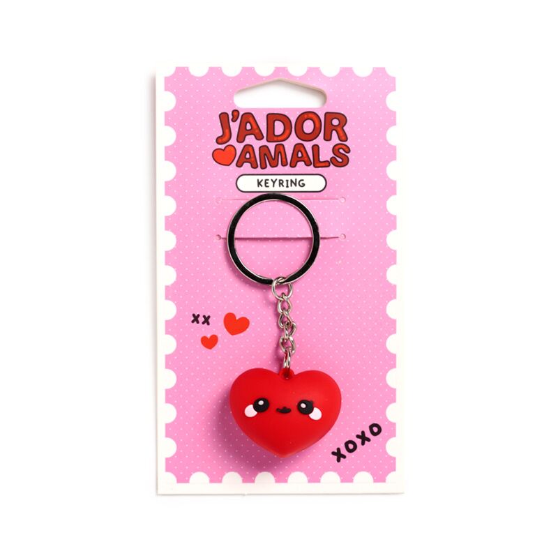Load image into Gallery viewer, J'adoramals hart 3d pvc sleutelhanger
