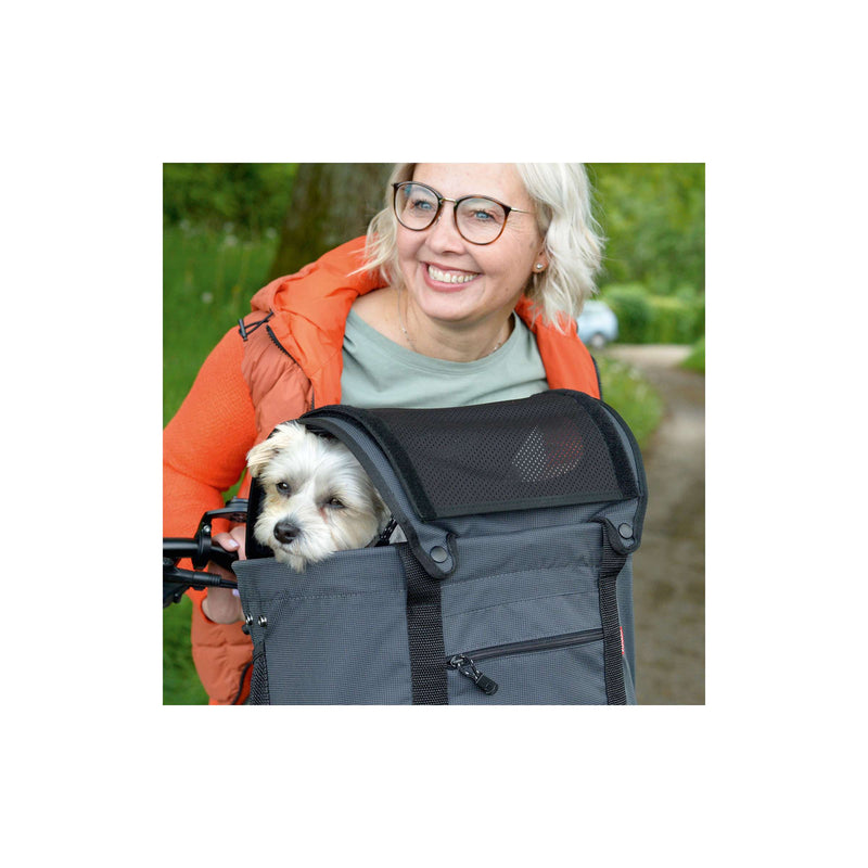 Load image into Gallery viewer, Klickfix zonnescherm voor doggy tas zwart

