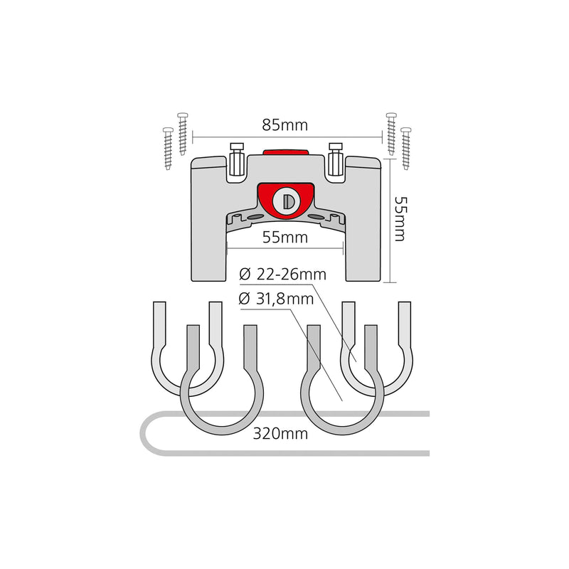 Load image into Gallery viewer, Klickfix stuuradapter universeel met slot

