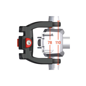 NewLooxs stuurhouder KlickFix E-bike Ø22-26mm klemmen + slot