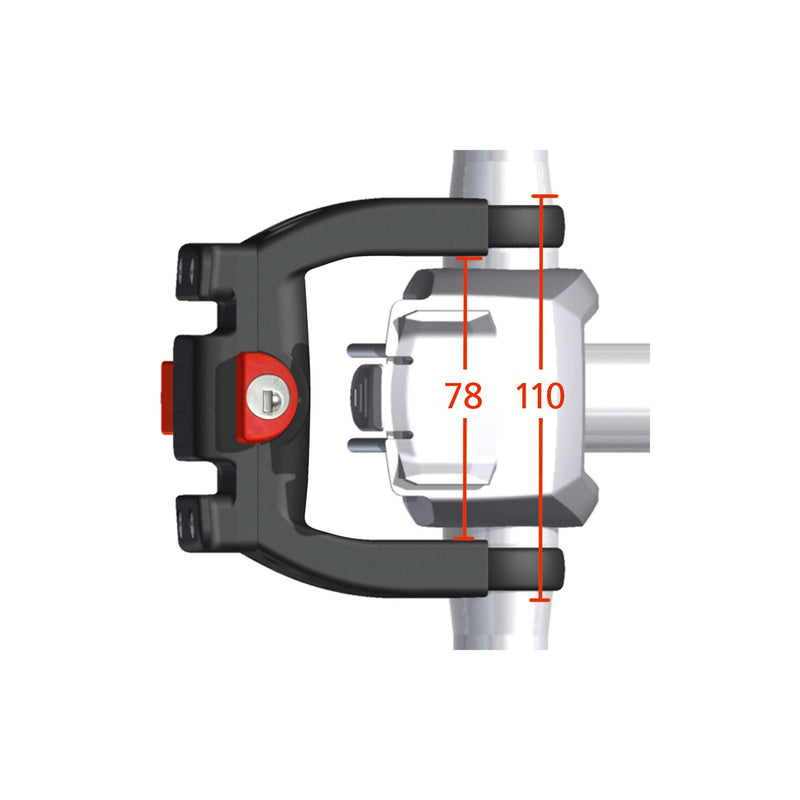 Afbeelding laden in galerijviewer, NewLooxs stuurhouder KlickFix E-bike Ø22-26mm klemmen + slot
