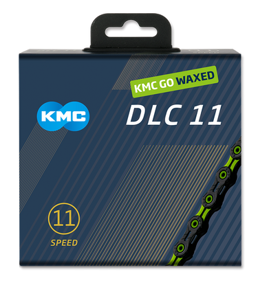 Kmc ketting dlc11 black green 118s waxed