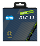 Kmc ketting dlc11 black green 118s waxed