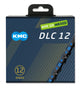Kmc ketting dcl12 waxed 12 speed 126 links zwart blauw incl. missinglink