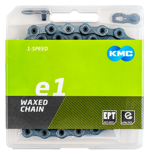 Kmc ketting e-bike singlespeed waxed 130 links e1 ept - 125883