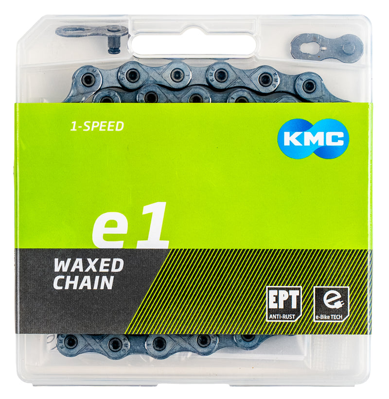Load image into Gallery viewer, Kmc ketting e-bike singlespeed waxed 130 links e1 ept
