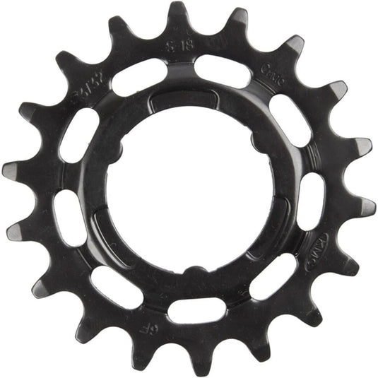 KMC tandwiel Shimano narrow 18T achter zwart