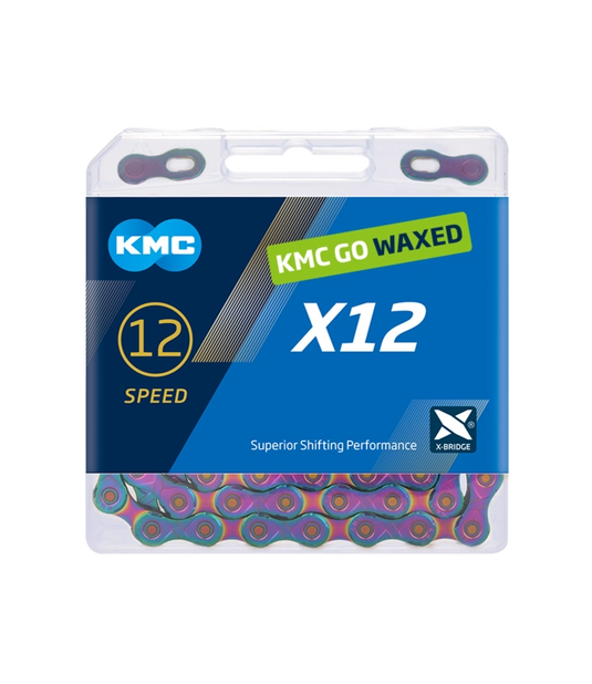 Kmc ketting x12 aurora blauw 126s waxed