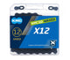 Kmc chains x12 black tech 1 2 x 11 128 126gl go