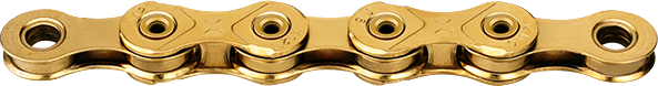 Load image into Gallery viewer, Kmc ketting x12l 12v 126l waxed ti-n goud
