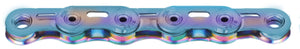 Kmc x-flat sl chain, blue 12 13 fach 126gl waxed