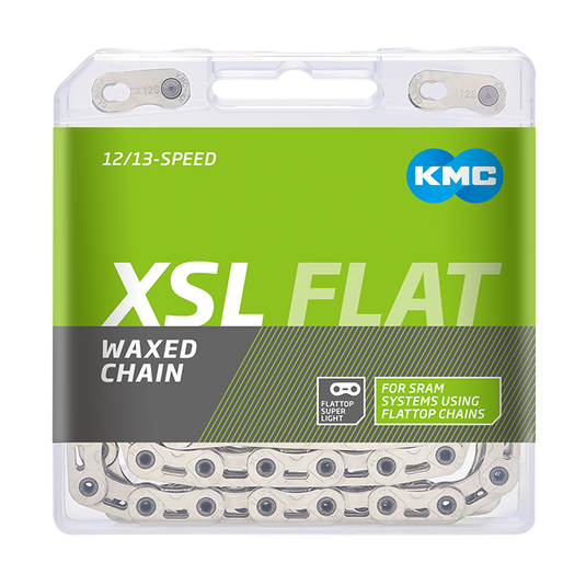 Kmc ketting x flattop sl sram 126s waxed silver
