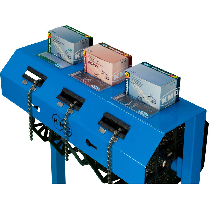 Load image into Gallery viewer, KMC Fietskettingrolhouder Pro - Blauw - 90x60x40cm
