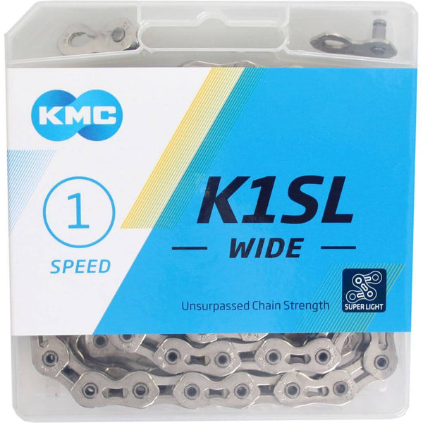 KMC ketting K1SL 1 8 wide silver 100s