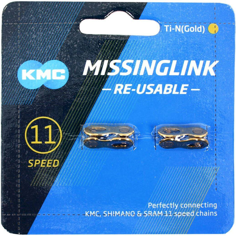 Load image into Gallery viewer, KMC MISSING LINK 11R Ti-N Gold 5.2mm - Zilver
