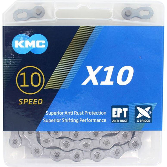 KMC Fietsketting X10 EPT 114, 10-speed, 5.88mm, Zilver