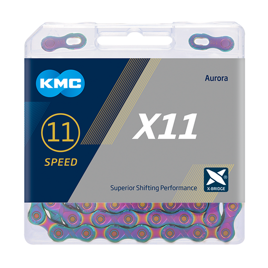 KMC Ketting 1 2-11 128 118L X11 Aurora Blue