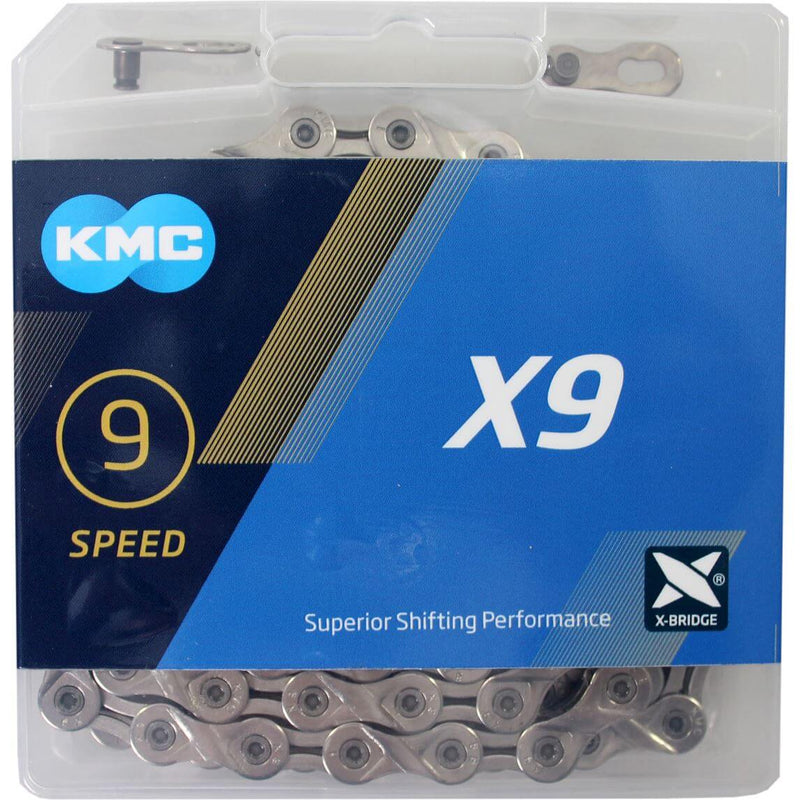 Load image into Gallery viewer, KMC Fietsketting X9 Zilver 114 Schakels
