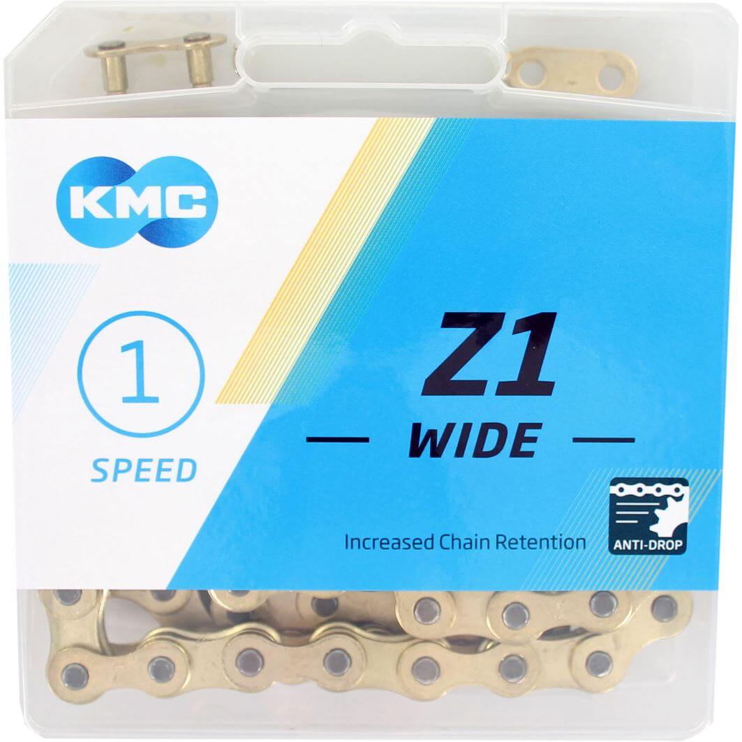 KMC chain 1/2-1/8 112 1V Z1 gold BMX/track