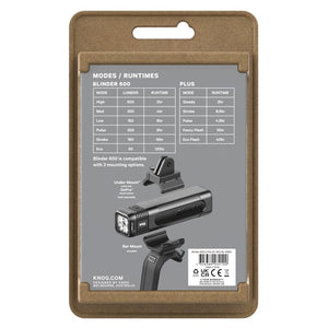 Knog blinder pro 600 plus rear - black