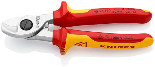 Knipex 95 16 165 kabelschaar vde - professioneel en krachtig knipgereedschap