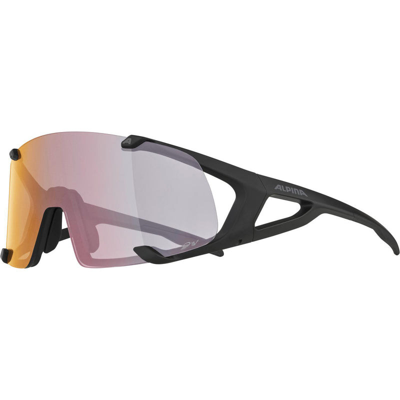 Load image into Gallery viewer, Alpina Bril HAWKEYE S QV black mat rainbow mirr.Cat.1-3
