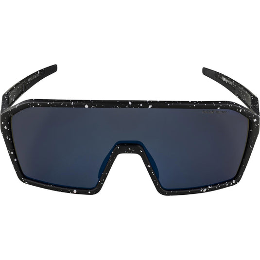 Alpina sports sportbril ram q-lite blauwe spiegellens zwart