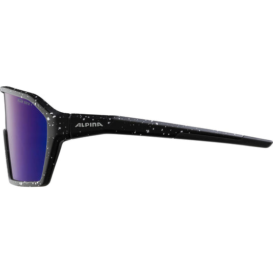 Alpina sports sportbril ram q-lite blauwe spiegellens zwart