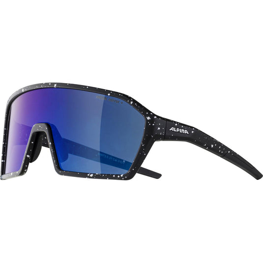 Alpina sports sportbril ram q-lite blauwe spiegellens zwart