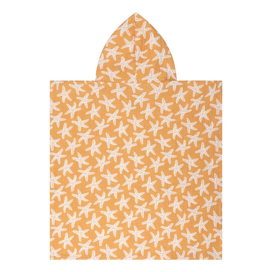 Seastar | oranje hydrofiele strandponcho 50 x 50 cm