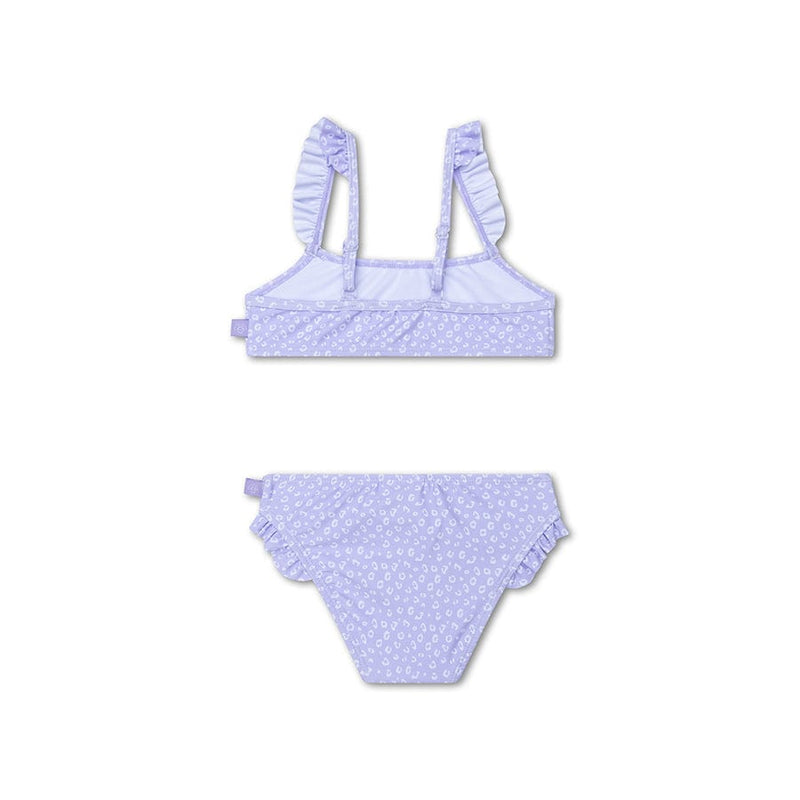 Load image into Gallery viewer, Leopard | lila meisjes uv bikini
