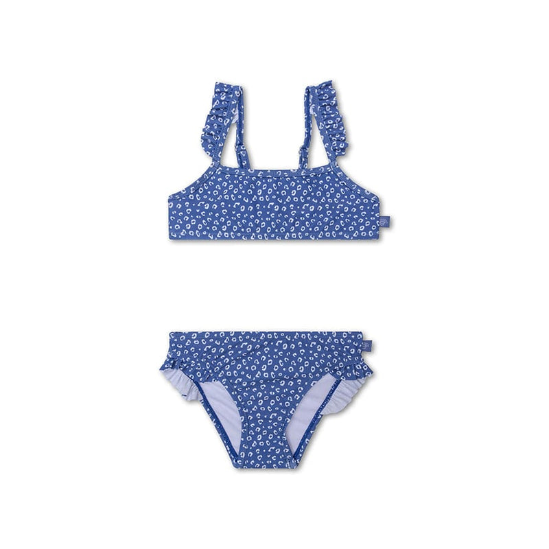 Load image into Gallery viewer, Leopard | blauw meisjes uv bikini
