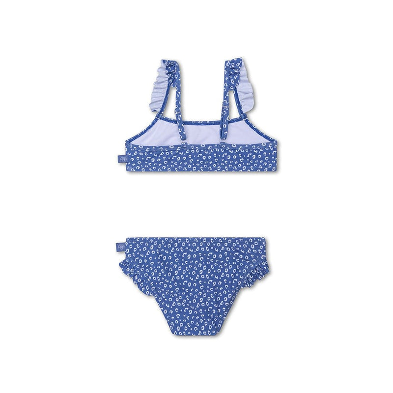 Load image into Gallery viewer, Leopard | blauw meisjes uv bikini
